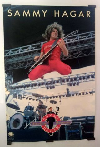 Sammy Hagar,  Rare,  1982,  Standing Hampton,  Promo Poster,  23 " X 35 "