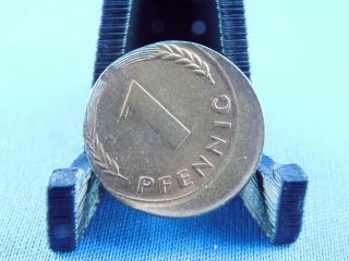 Germany 1 Pfennig 1970 Error Coin Rare (y/19)