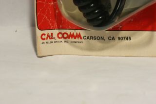 Rare Vintage CAL COMM Power Hand Mik No 9867 CB Microphone Made in USA 8
