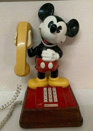 1976 The Mickey Mouse Phone.  Vintage,  Rare,  Htf Guc Walt Disney