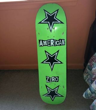 Zero Skateboards Ransom Deck 8.  375 X 32 Rare Lime Green Clear Mob Grip Tape