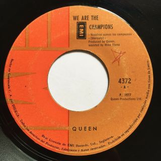 Queen - We Are The Champions Rare Guatemala Press