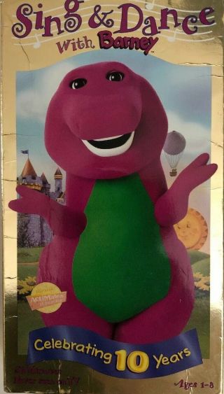 Barney - Sing And Dance With Barney (vhs,  1998) - Rare Vintage - Ship N 24 Hours