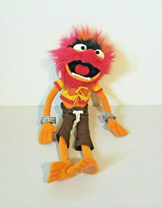 Rare Authentic Disney Store Exclusive The Muppets Animal Drummer Plush 17 "