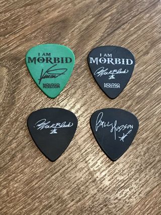 I Am Morbid Guitar Pick Real Stage Tour Picks Very Rare Morbid Angel Set Picks