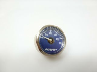 Rare Kapp Blue 0 - 800 Psi Mini Pressure Gauge Paintball Hp Regulator Tank Dye Cp
