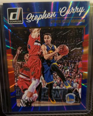 2016 Steph Curry Donruss 5 Of 15 Prizm Refractor Rare Panini Golden State