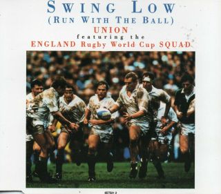 Union Feat.  England Rugby World Cup Squad - Swing Low Rare 1991 Cd Single