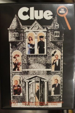 Clue Cult Rare Oop Deleted Dvd R4 Pal Tim Curry Cluedo Board Game Movie Film