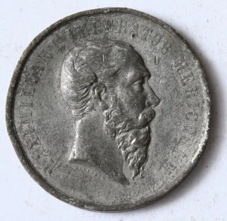 Mexico Death Of Emperor Maximilian Tin Medal 1867 A.  Kleeberg Rare