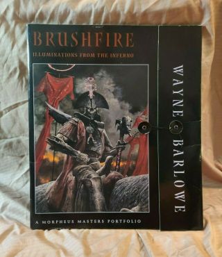 Brushfire Illuminations From The Inferno By Wayne D.  Barlowe Rare