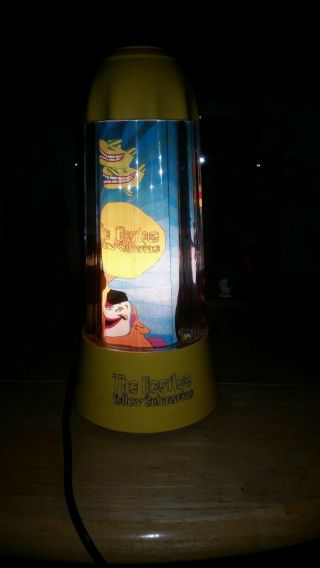 The Beatles Yellow Submarine rotating motion lamp vintage/retro RARE 3