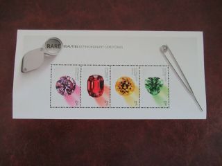 Australian Stamps 2017 Rare Beauties Extraordinary Gemstones - Muh Mini Sheet