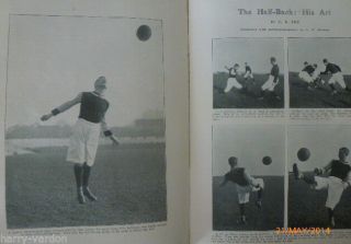 Aston Villa F C Alec Leake Rare Antique Old Football Photo Article 1906 C B Fry