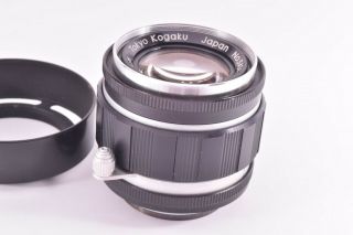 Rare Tokyo Kogaku Topcor - S lens 50mm/F2 Leica 39mm LMT screw mount 545413 4