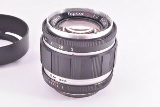 Rare Tokyo Kogaku Topcor - S lens 50mm/F2 Leica 39mm LMT screw mount 545413 6