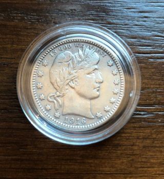 1916 - D Silver Barber Quarter In Top Rare Bargain Find