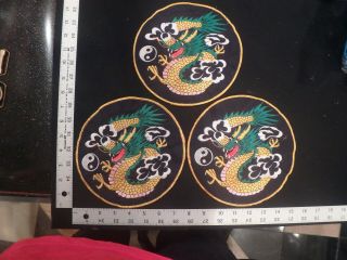Dragon Patch,  Dragon,  Patch,  Large,  8 " Dia. ,  Martial Arts,  Mma,  Vintage,  Old,  Rare,  Cool