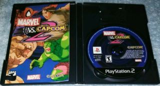 Marvel vs Capcom 2 Playstation 2 Complete RARE BLACK LABEL PS2 3