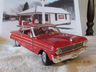 Vintage Rare Collectible 1964 Ford Falcon Red 1/18 Diecast Car By Road Signature