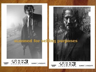 John Wick Chapter 3 Parabellum Rare Press Photo Set 40 B&w Stills Keanu Reeves