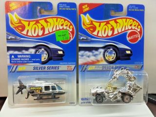 Hot Wheels 1995 Silver Series Complete Set of Four NOC Vintage Rare 3