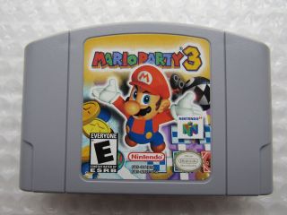 Oem Mario Party 3 Nintendo 64 N64 Video Game Cart Authentic Rare Fun Great