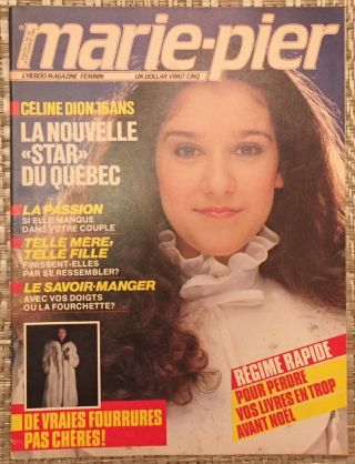 Celine Dion : 3 Rare Vintage 1980 French Magazines From Quebec