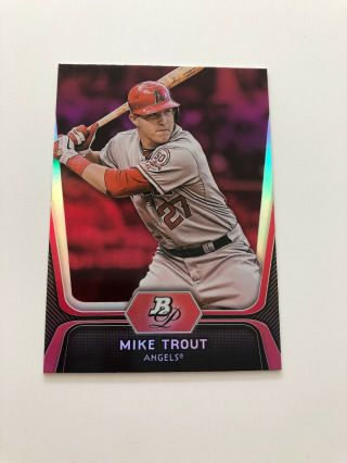 Mike Trout 2012 Bowman Platinum 16 Rookie Card Red Rare Topps Us175