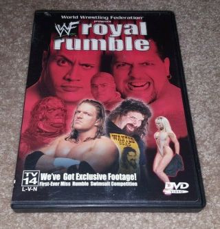 Wwf - Royal Rumble 2000 (dvd) Wwe Rare 1st Ever Swimsuit Competition Oop
