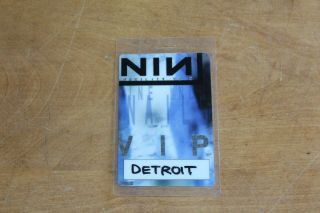 Nin Nine Inch Nails - Laminated Backstage Pass - Very Rare - -