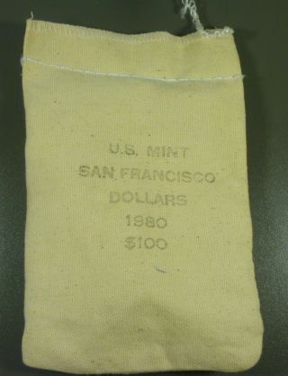 Rare 1980 S Us Bag 100 Susan B Anthony Dollars