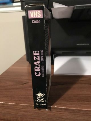 Craze VHS Jack Palance Diana Dors Rare Fast 2
