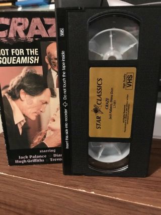 Craze VHS Jack Palance Diana Dors Rare Fast 4