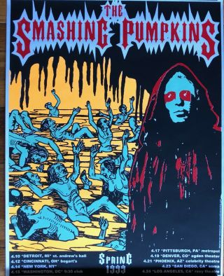 The Smashing Pumpkins Tour 1999 Rare Poster (card Stock)