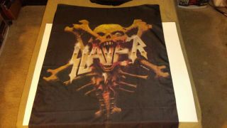 Rare Vintage 1995 Slayer Banner Poster Flag Wes Benscooter Art Made In Italy