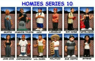 Homies Series 10 Complete 24 Figures Loose Rare Collectibles Toys Action Figures