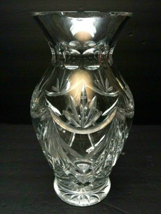 Rare Large Waterford Crystal Georgetown Bouquet Flower Vase 12 " Chipped &