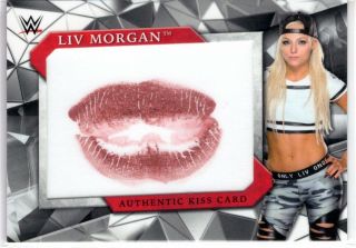 2017 Topps Wwe Road To Wrestlemania Liv Morgan Authentic Kiss Card 86/99 Rare Sp