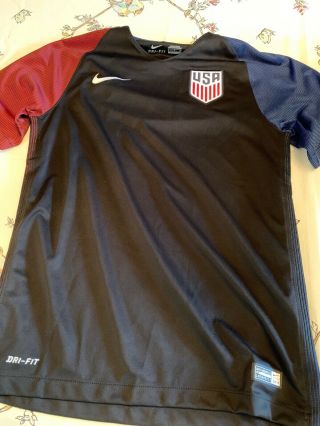 Rare Nike Team Usa Soccer Jersey World Cup Small Mens Black Pulisic Sargent Weah