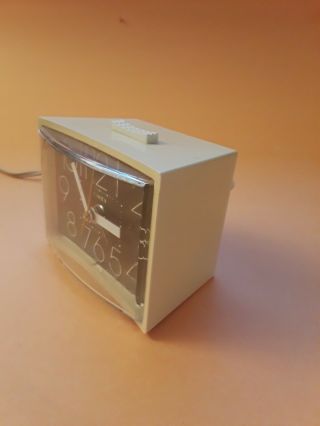 VINTAGE TIMEX ALARM CLOCK MODEL 7437 - 4 ELECTRIC W/SNOOZE RARE BROWN FACE USA 2
