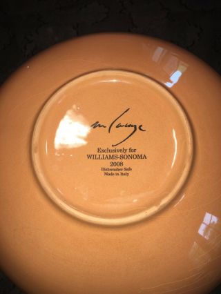 Williams Sonoma Paysage Marc Lacaze Pasta Serving Bowl 10” discontinued Rare 5