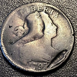 1797 Draped Bust Large Cent Rare 1c Better Grade But 17055