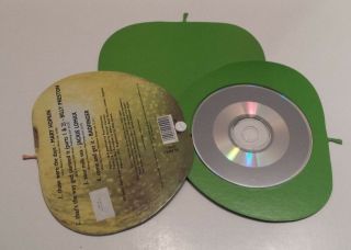 RARE The Beatles Apple e.  p.  ltd ed 4 - track CD 91 ' IMPORT APPLE SHAPED CD CASE 4