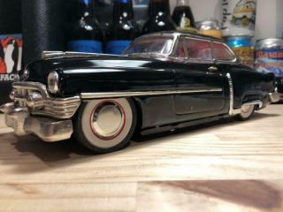 @ Cadillac Japan Tin Toy Blik Black Car Vintage Rare Antique Box masudaya nomura 2