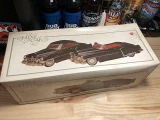 @ Cadillac Japan Tin Toy Blik Black Car Vintage Rare Antique Box masudaya nomura 8