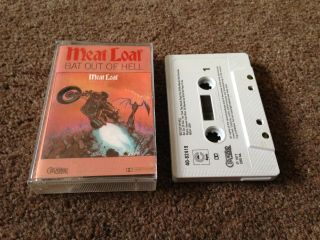 Meat Loaf Bat Out Of Hell Rare Cleveland Vintage Cassette Postage