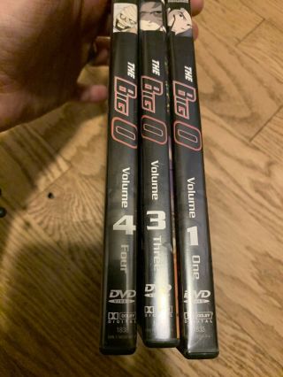 The Big O: Volume 1,  3 And 4 (dvd,  Subbed & Dubbed) Bandai Anime Rare Oop