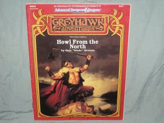 Ad&d 2nd Edition Greyhawk Module - Wgs2 Howl From The North (rare And Exc)