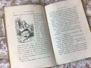 RARE 1894 EDITION ALICE ' S ADVENTURES IN WONDERLAND.  LEWIS CARROLL & JOHN TENNIEL 5